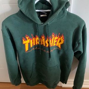 Forest Green Thrasher Hoodie - in Great Condition